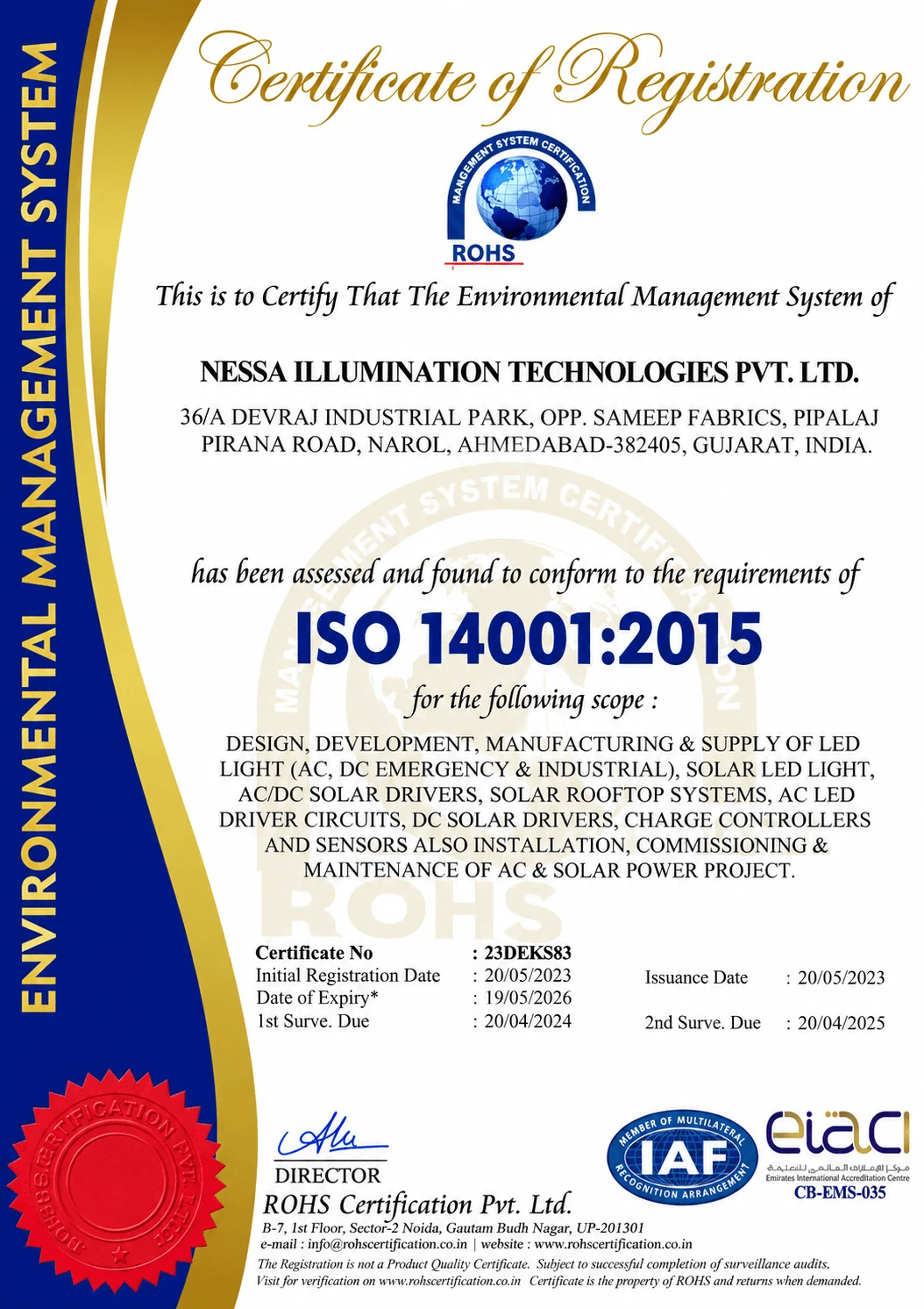 ISO 14001:2015 EMS