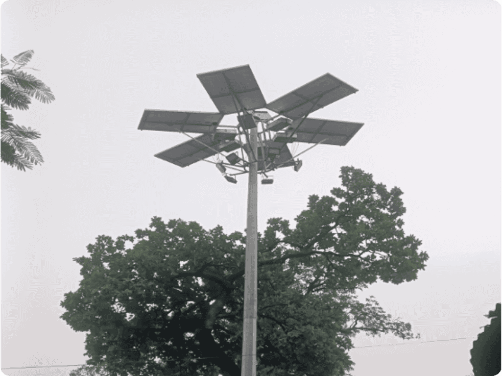 12 Meter Solar Highmast Lighting System